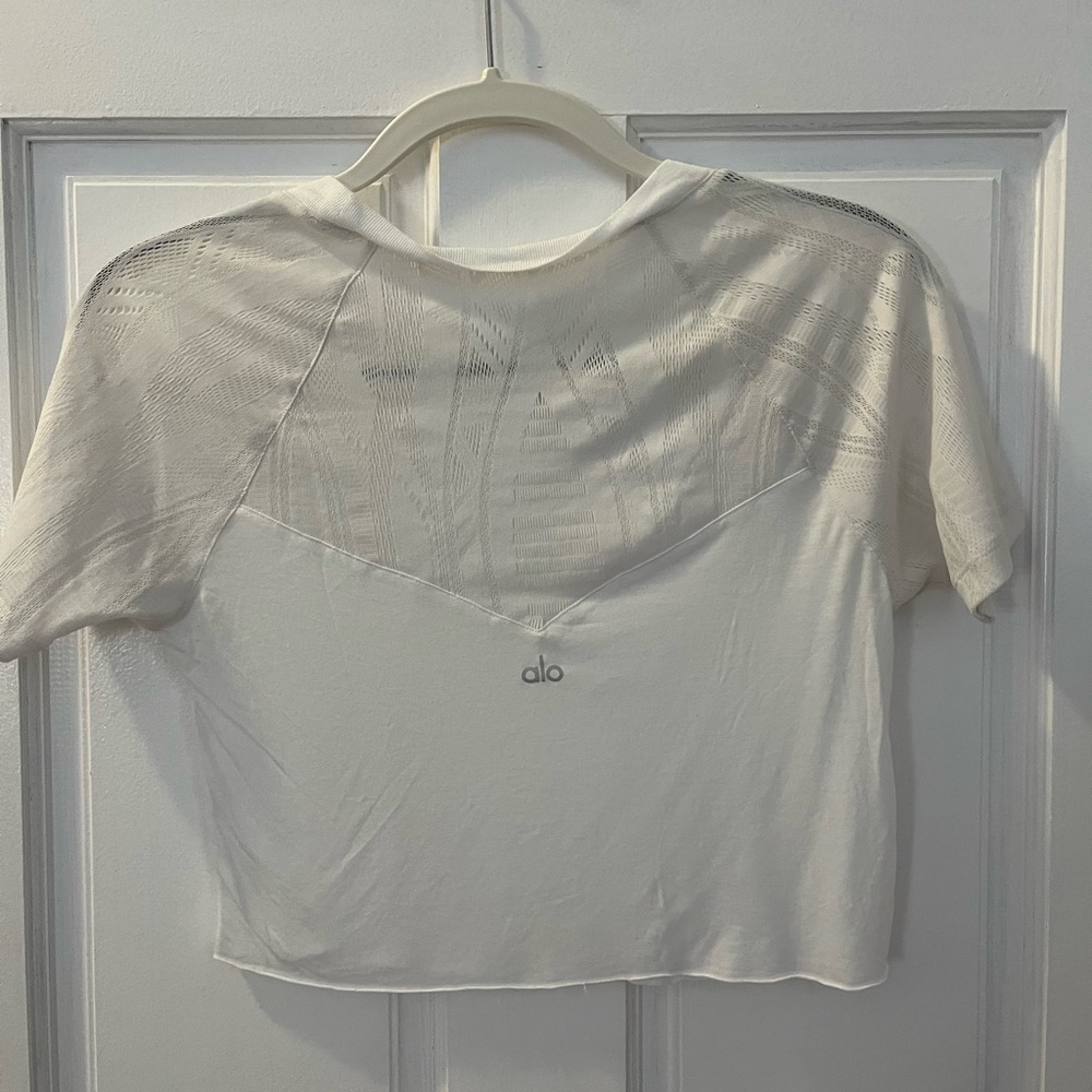 Alo Short Sleeve Crop Top